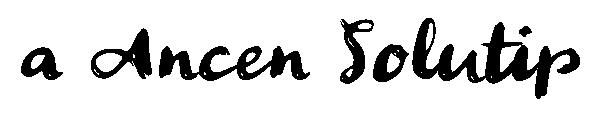 a Ancen Solutip字体