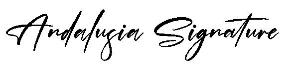 Andalusia Signature字体