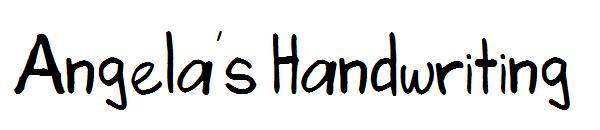 Angela's Handwriting字体
