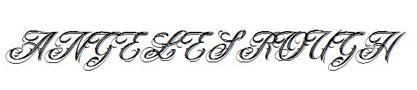 ANGELES ROUGH字体