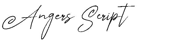Angers Script字体