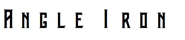 Angle Iron字体