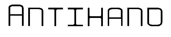 Antihand字体