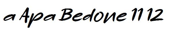 a Apa Bedone 11 12字体