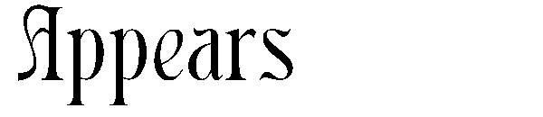 Appears字体