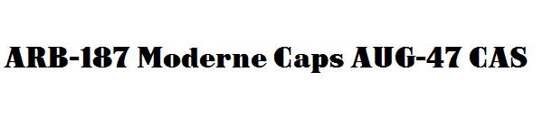 ARB-187 Moderne Caps AUG-47 CAS字体