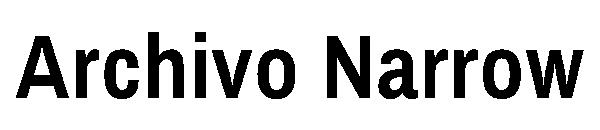 Archivo Narrow字体