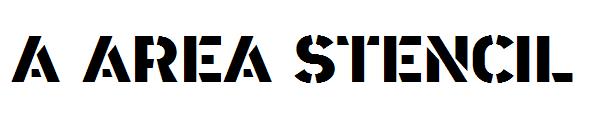 a Area Stencil字体