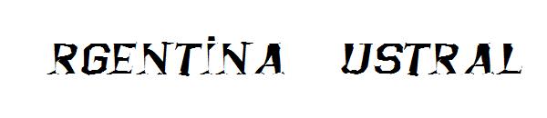 Argentina Austral字体