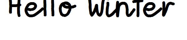 Hello Winter字体