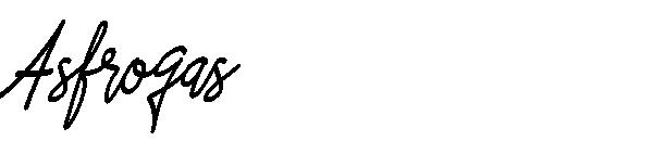 Asfrogas字体