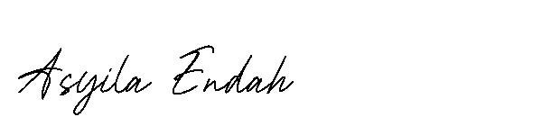 Asyila Endah字体