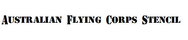 Australian Flying Corps Stencil字体