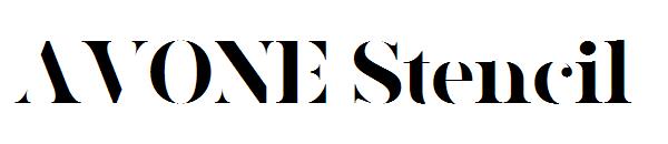 AVONE Stencil字体