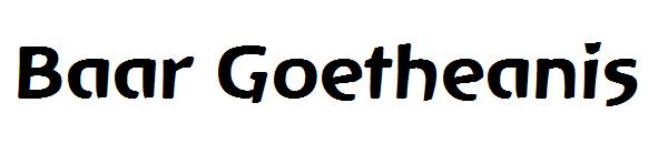 Baar Goetheanis字体