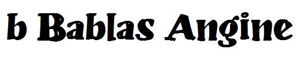 b Bablas Angine字体
