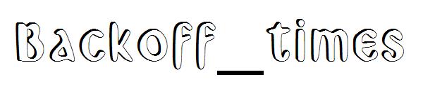 Backoff_times字体