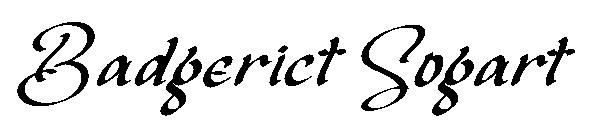Badgerict Sogart字体