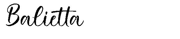 Balietta字体
