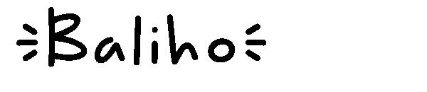 Baliho字体