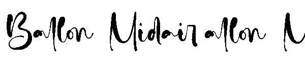 Ballon Midair字体