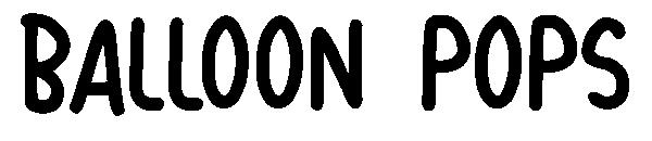 Balloon Pops字体