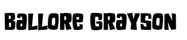 Ballore Grayson字体