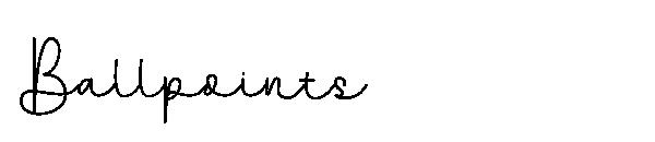 Ballpoints字体