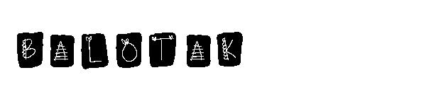 BALOTAK字体