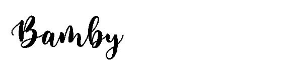 Bamby字体