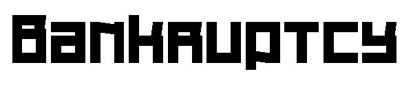 Bankruptcy字体