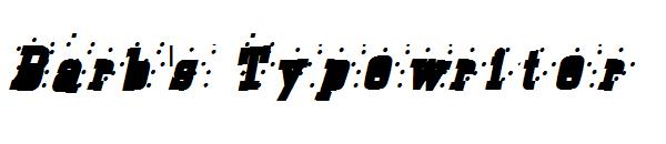 Barb's Typewriter字体