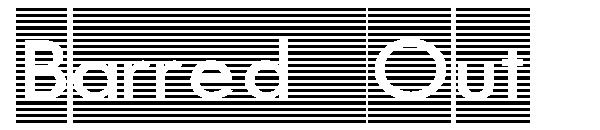 Barred Out字体
