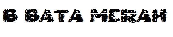 b Bata Merah字体