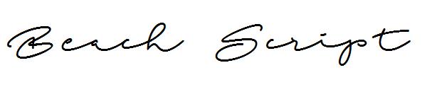 Beach Script字体