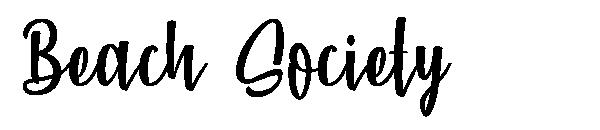 Beach Society字体