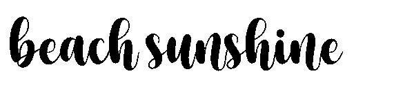 beach sunshine字体