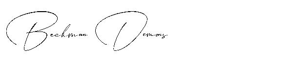 Beckman Demons字体