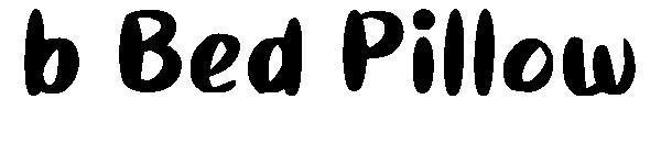 b Bed Pillow字体