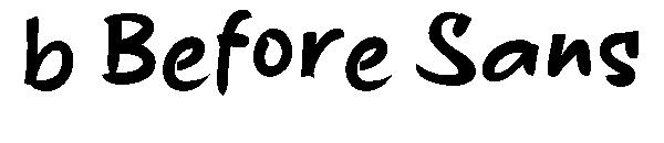 b Before Sans字体