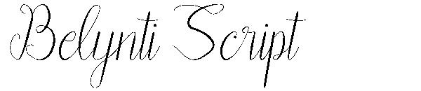 Belynti Script字体