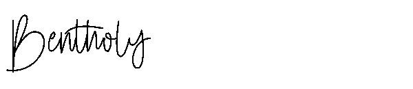 Bentholy字体