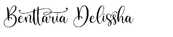 Benttaria Delissha字体