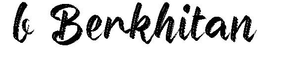b Berkhitan字体