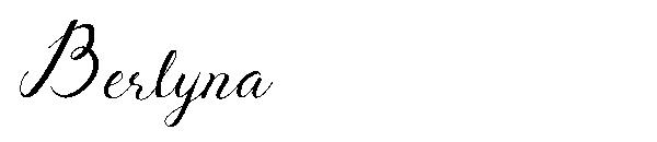 Berlyna字体