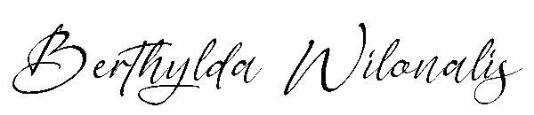 Berthylda Wilonalis字体