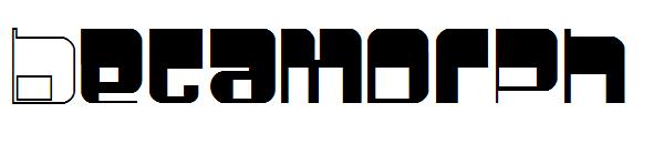 Betamorph字体