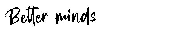 Better minds字体