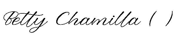 Betty Chamilla ( )字体