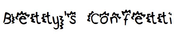 Betty's Confetti字体